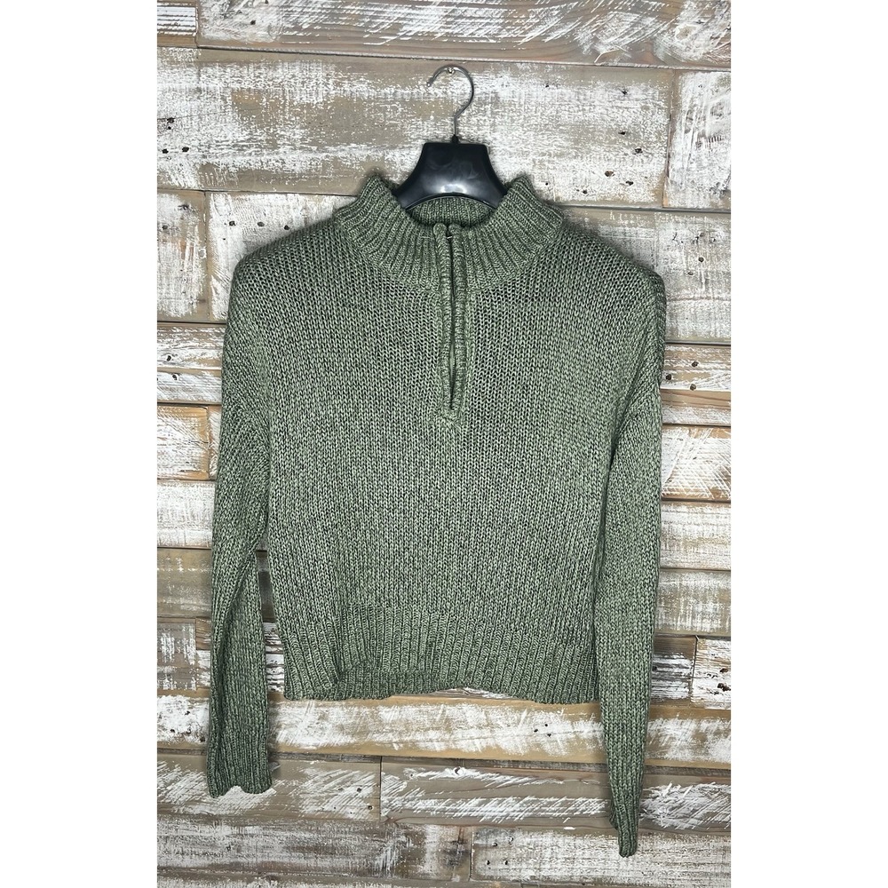 Harper Heritage womens knitted green long‎ sleeved sweater S
